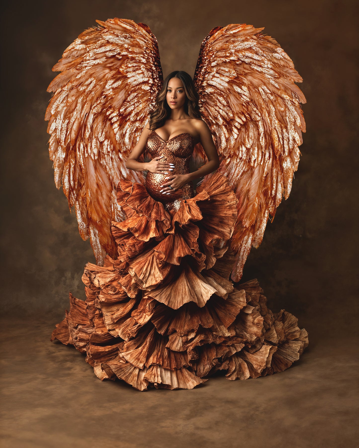 Fluffy Angel Wings Digital Overlays, Maternity Backdrop Overlays, Photoshop Overlays