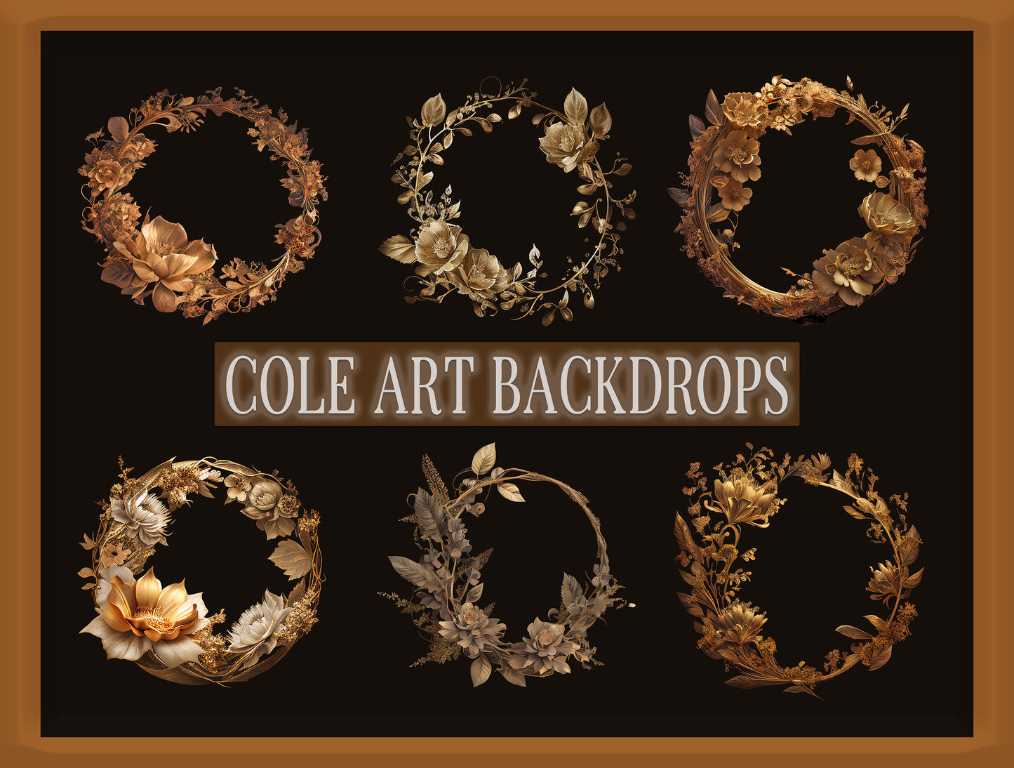 Gold Halo Ring Photo Digital Overlays, Maternity Backdrop Overlays, Studio Backdrop Overlays, Fine Art Textures, Photoshop Overlays