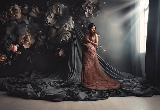 Conjunto de telas fluidas negras "Llévame lejos": fondos digitales, fondos de maternidad, texturas para fondos de estudio, texturas de bellas artes y texturas para Photoshop.