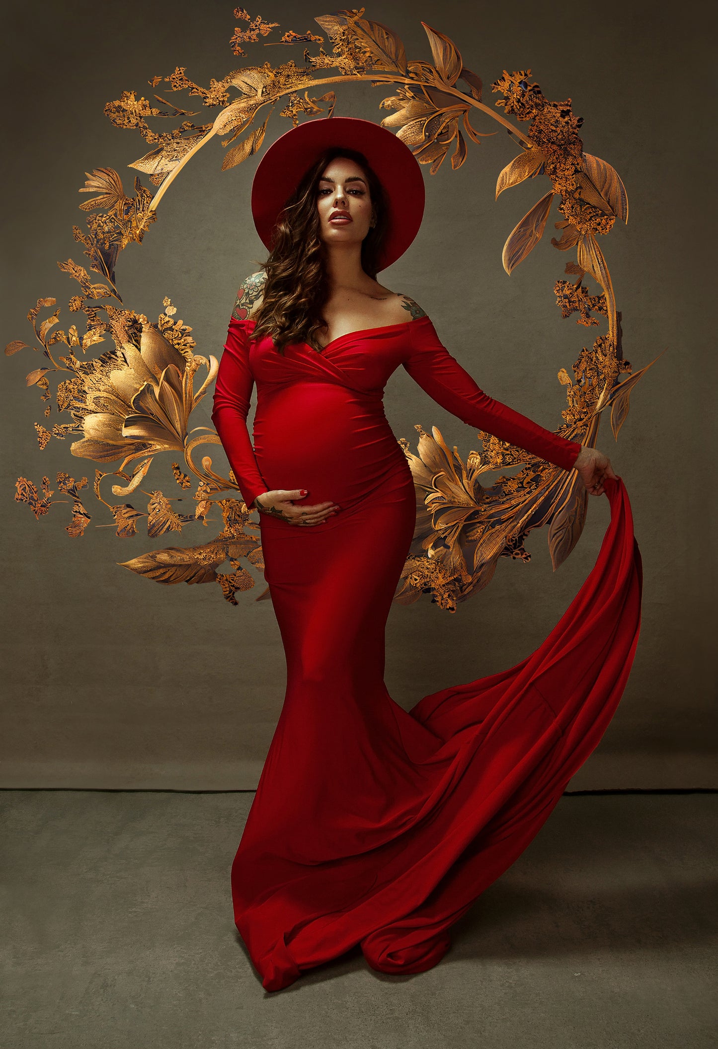 Gold Halo Ring Photo Digital Overlays, Maternity Backdrop Overlays, Studio Backdrop Overlays, Fine Art Textures, Photoshop Overlays