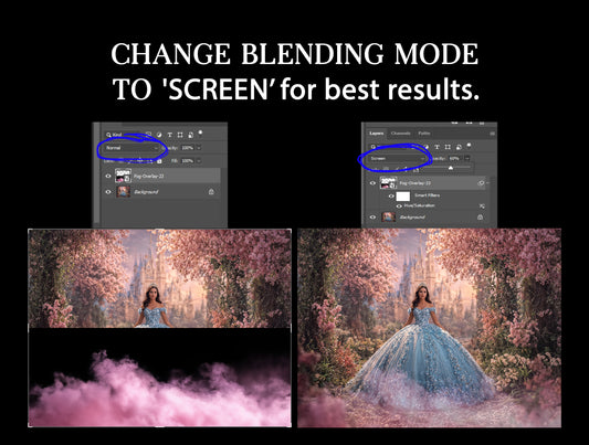 Fog Overlays, Smoke Overlays, Studio Overlay, Photoshop Overlays