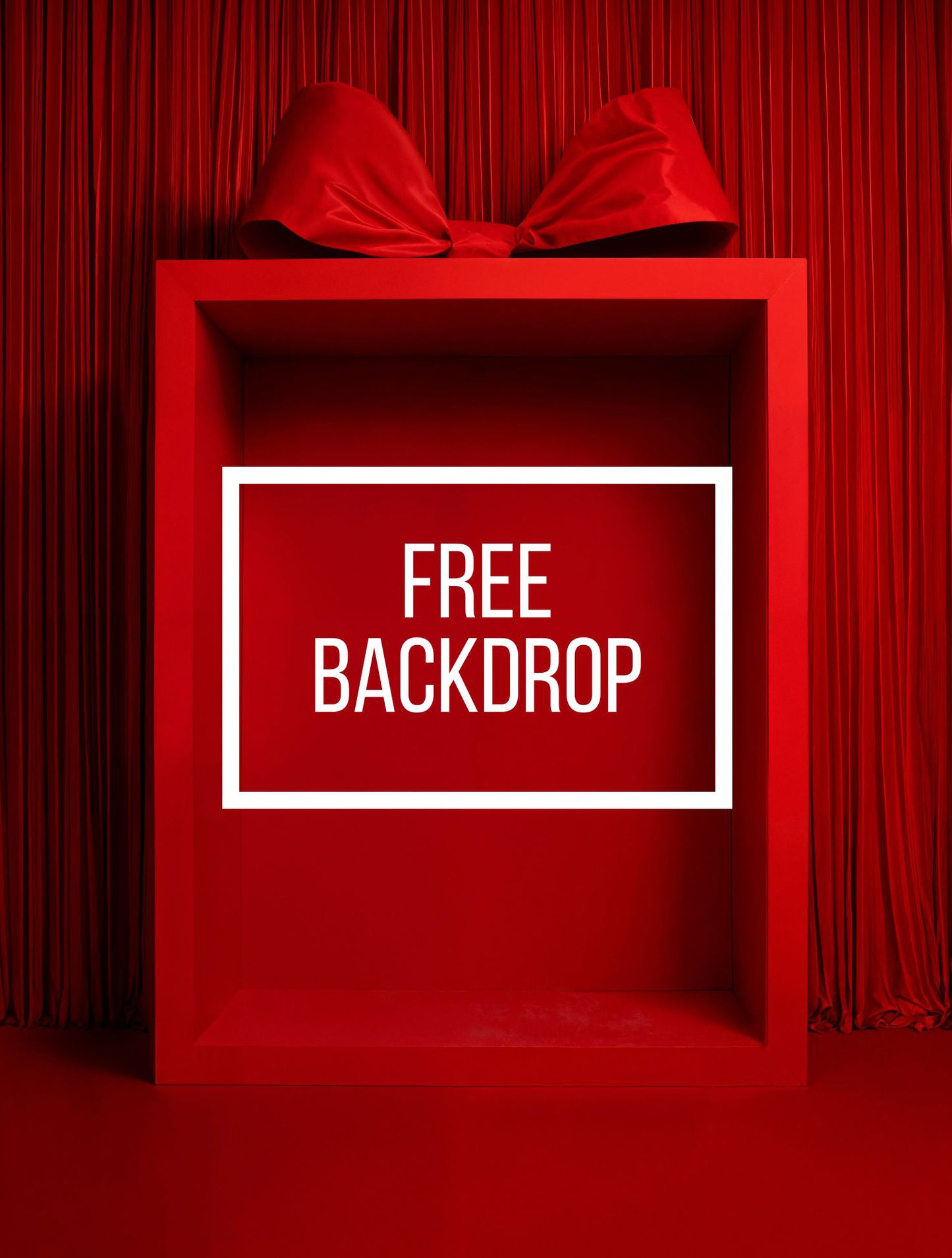 Bow Box Digital Backdrop - FREEBIE