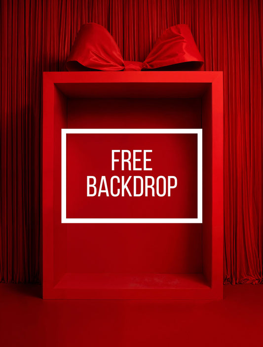 Bow Box Digital Backdrop - FREEBIE