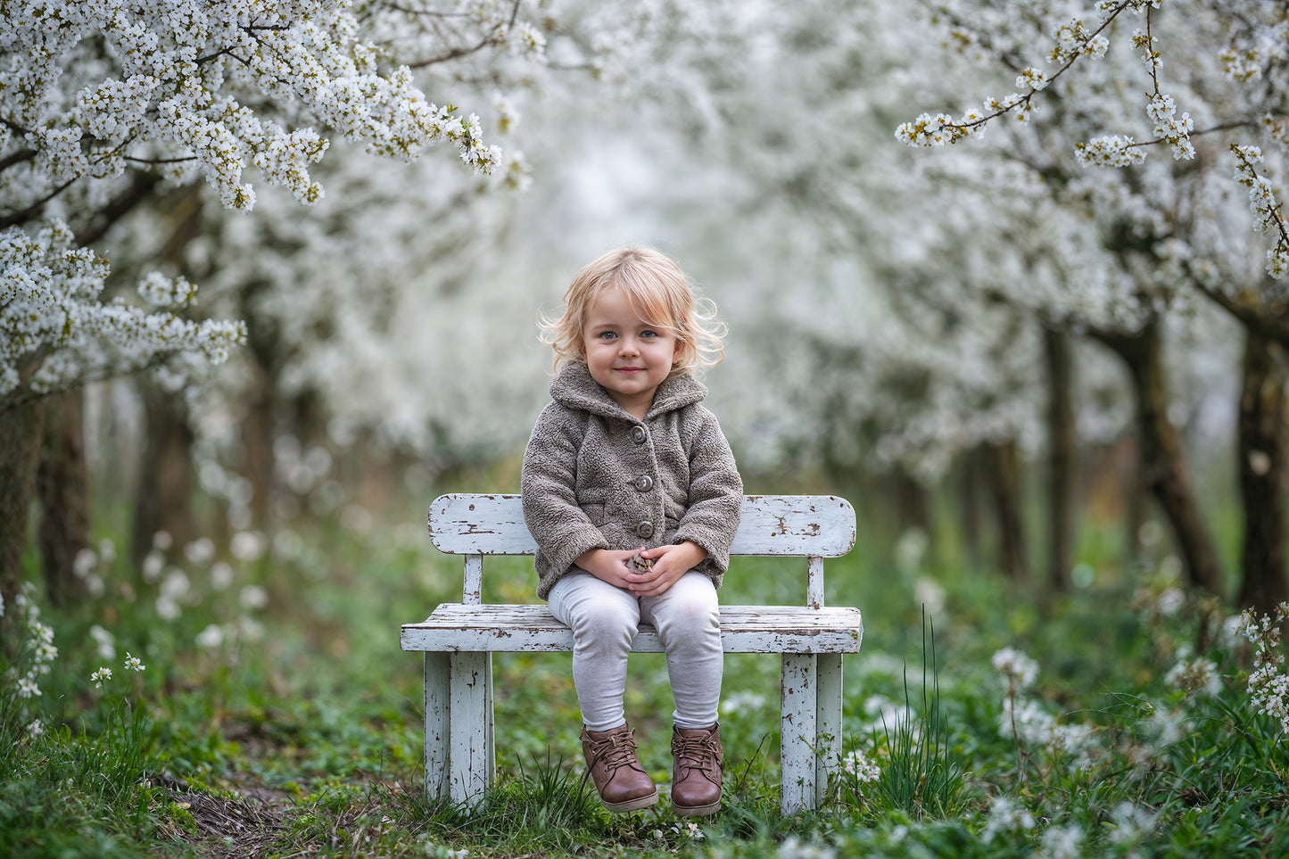 Blossom Bench Digital Backdrops Set