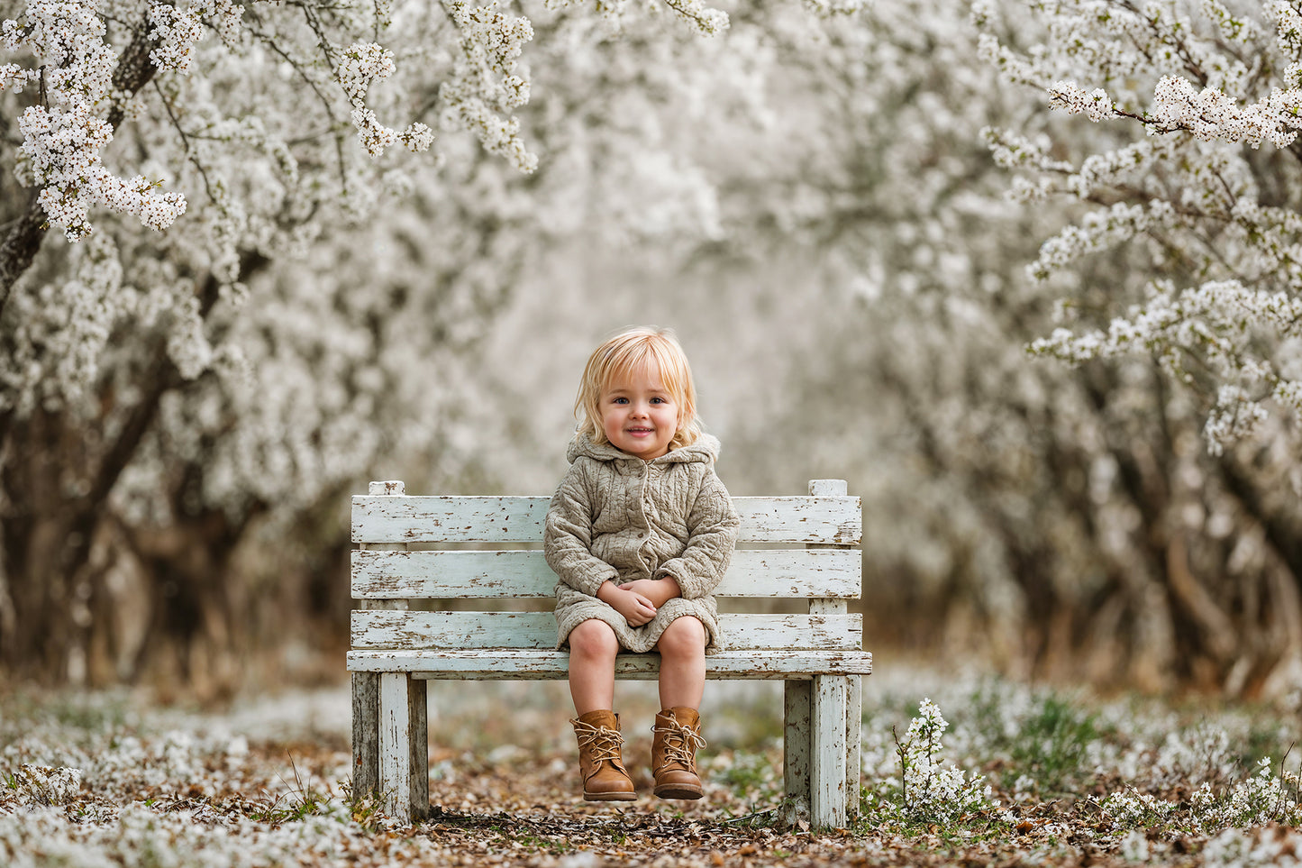 Blossom Bench Digital Backdrops Set