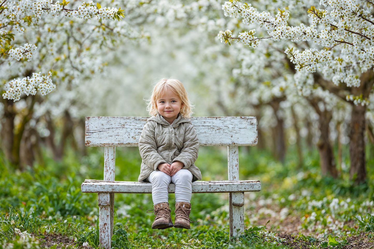 Blossom Bench Digital Backdrops Set