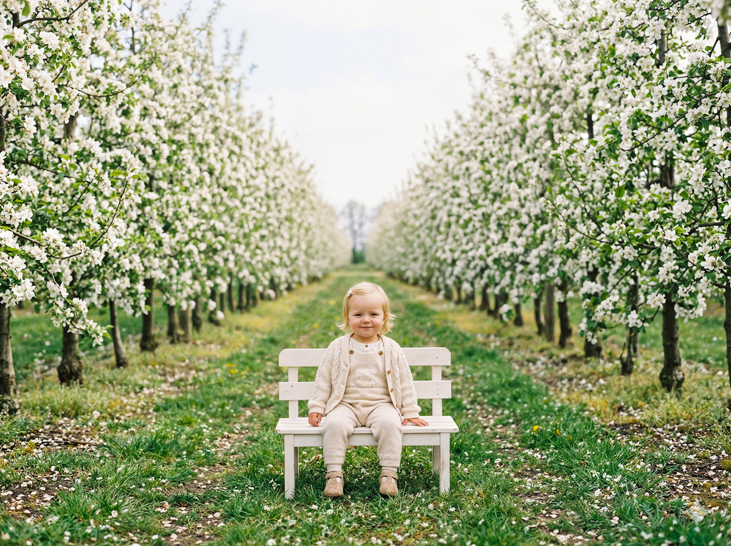 Blossom Bench Digital Backdrops Set