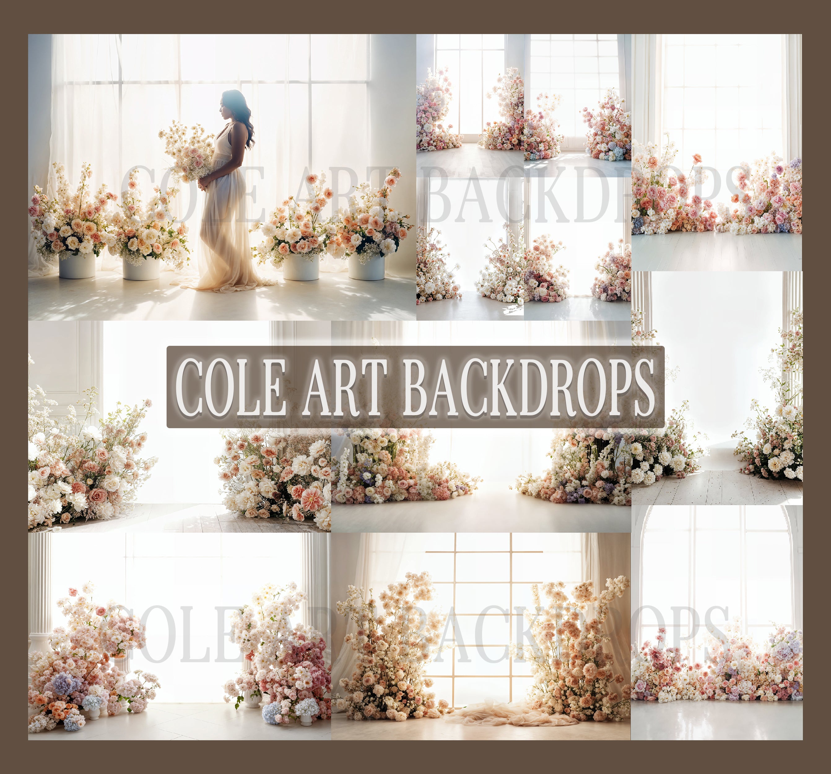Backlit Florals Digital Backdrop Set – Cole Art Backdrops
