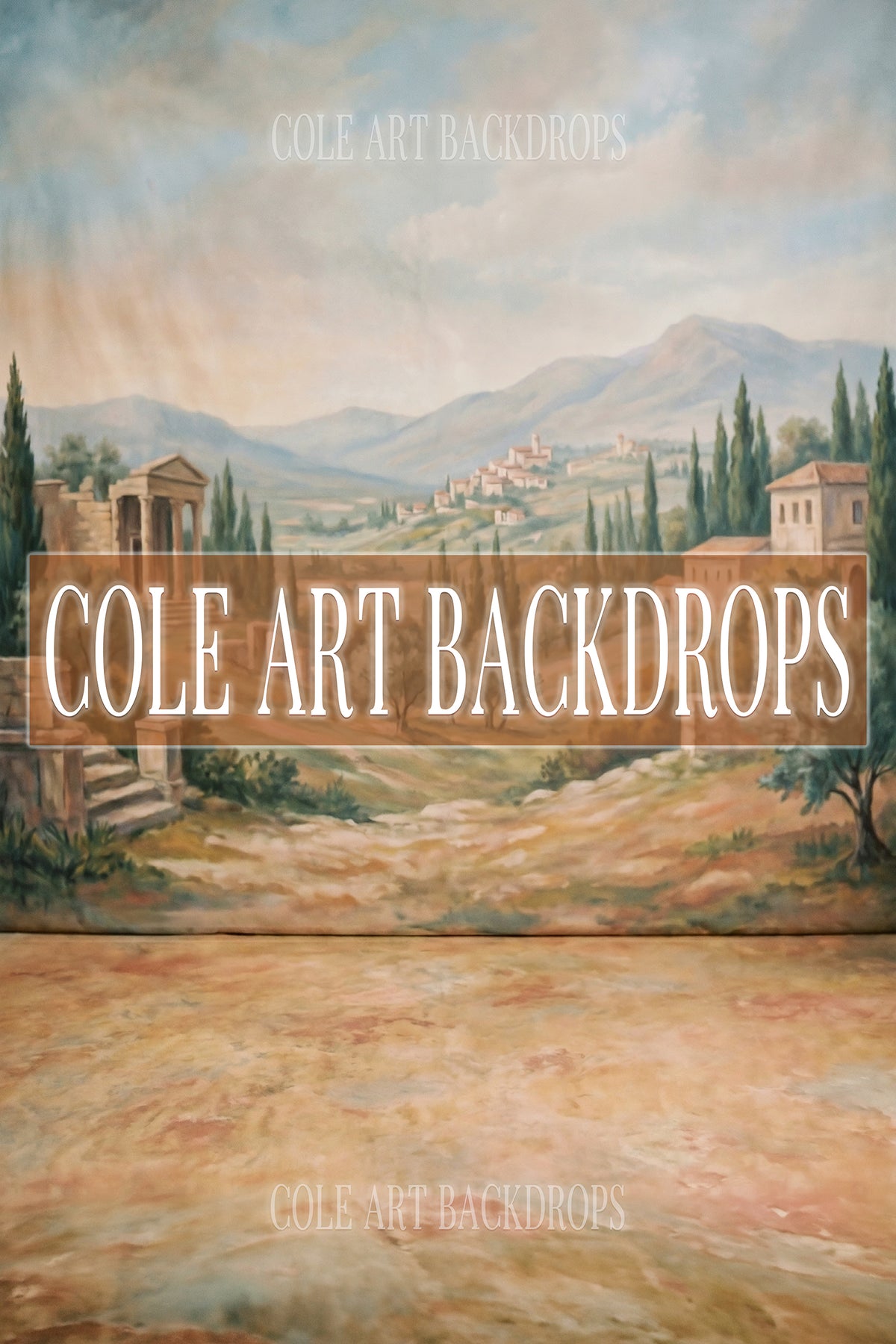 Grecian landscape 8, Printed Backdrop, Photography Backdrop