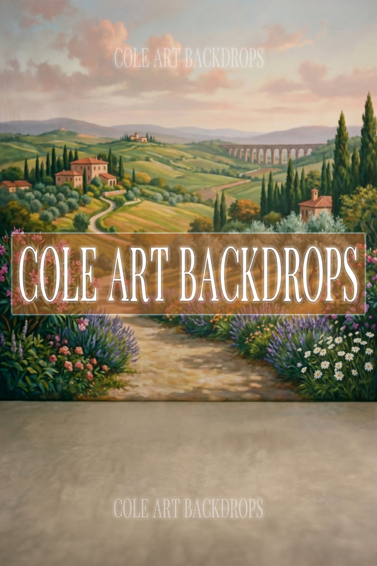Grecian landscape 9, Printed Backdrop, Photography Backdrop