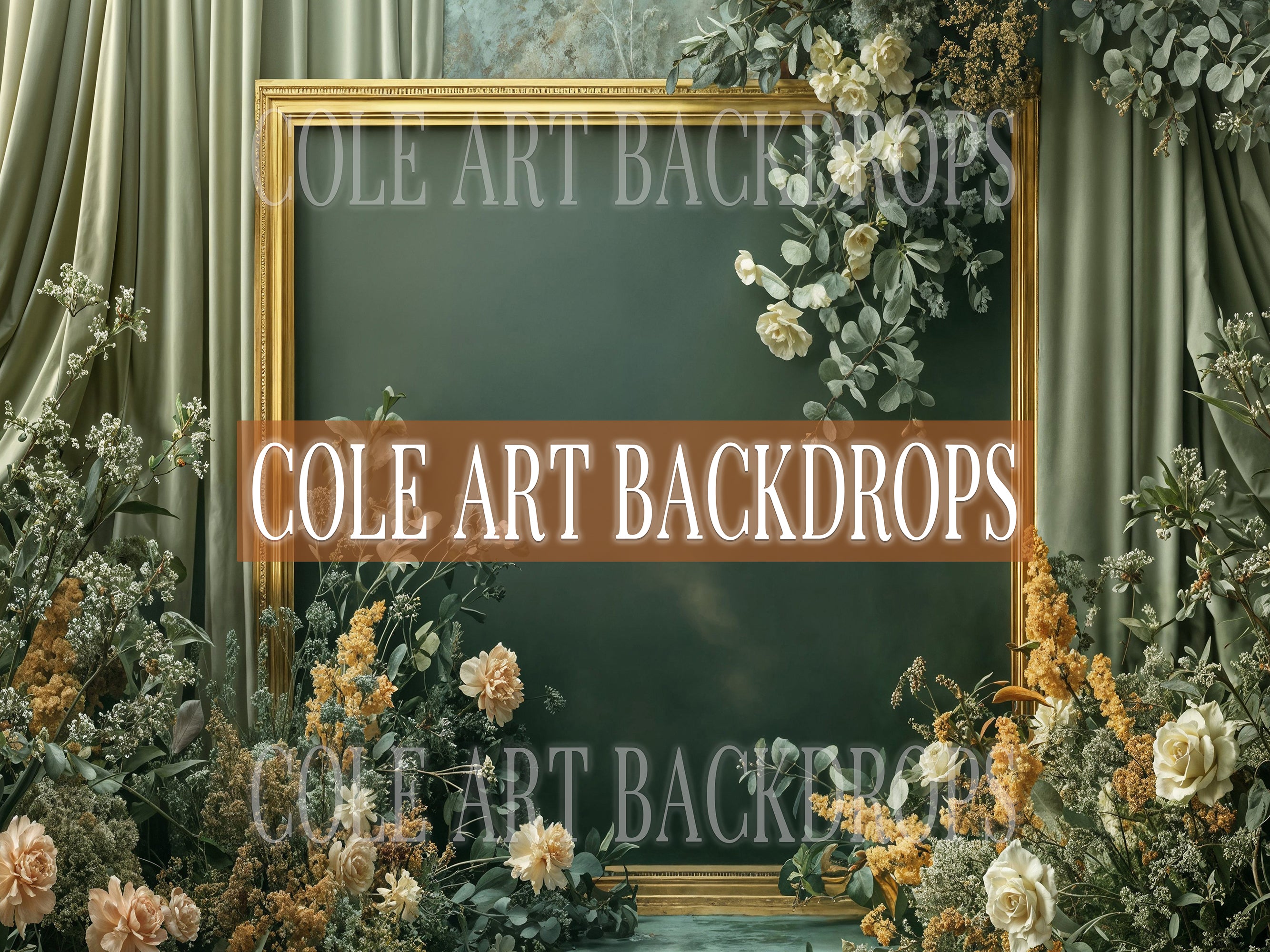 Lush Frames THREE 2, Printed Backdrop, Fabric Backdrops, Photography B ...