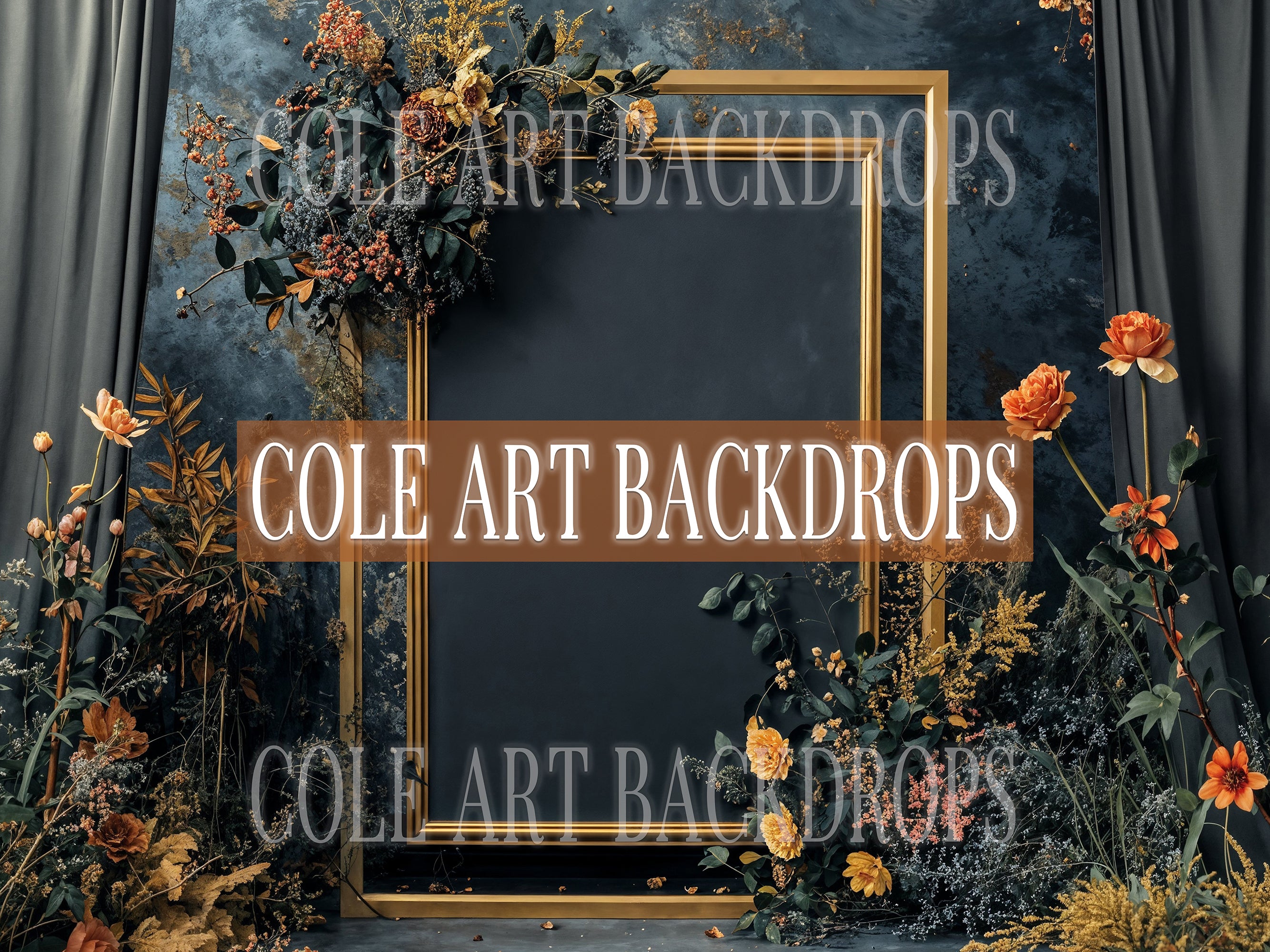 Lush Frames THREE 3, Printed Backdrop, Fabric Backdrops, Photography B ...