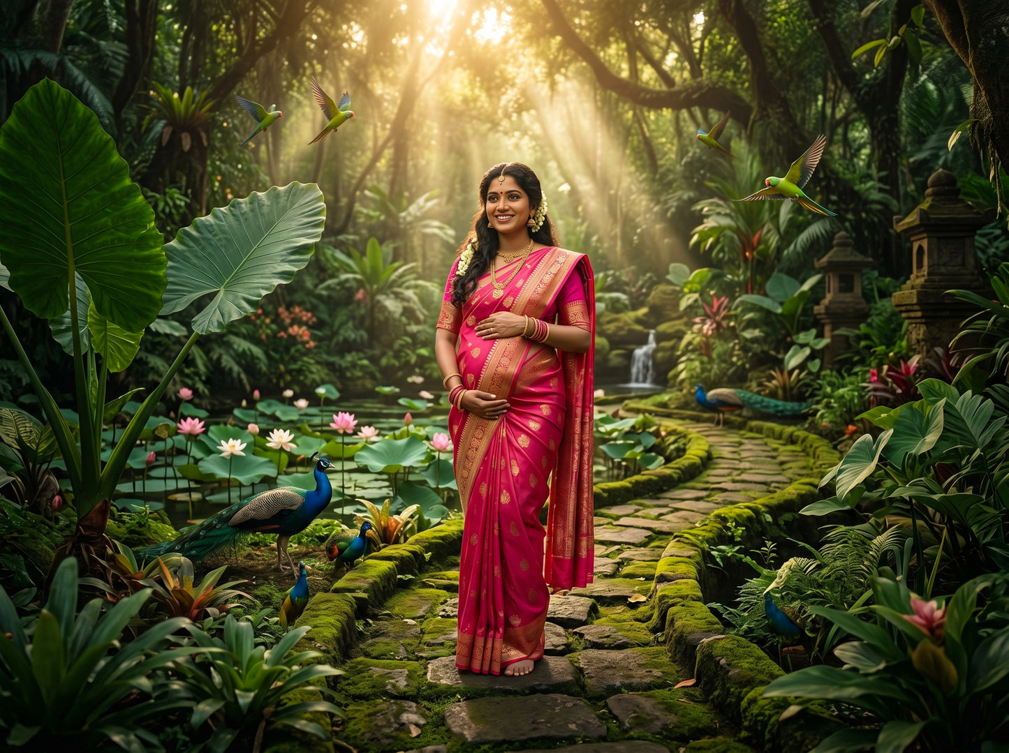 Green Jungle Digital Backdrop Set