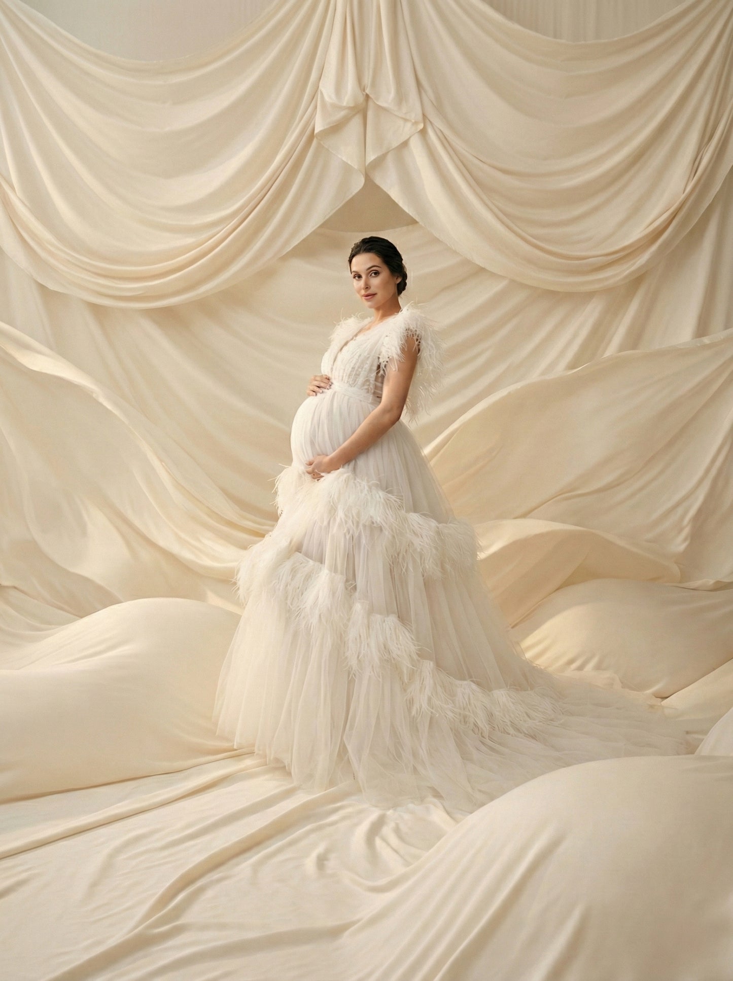 Flowing Vibes Neutrals Digital Backdrop Set