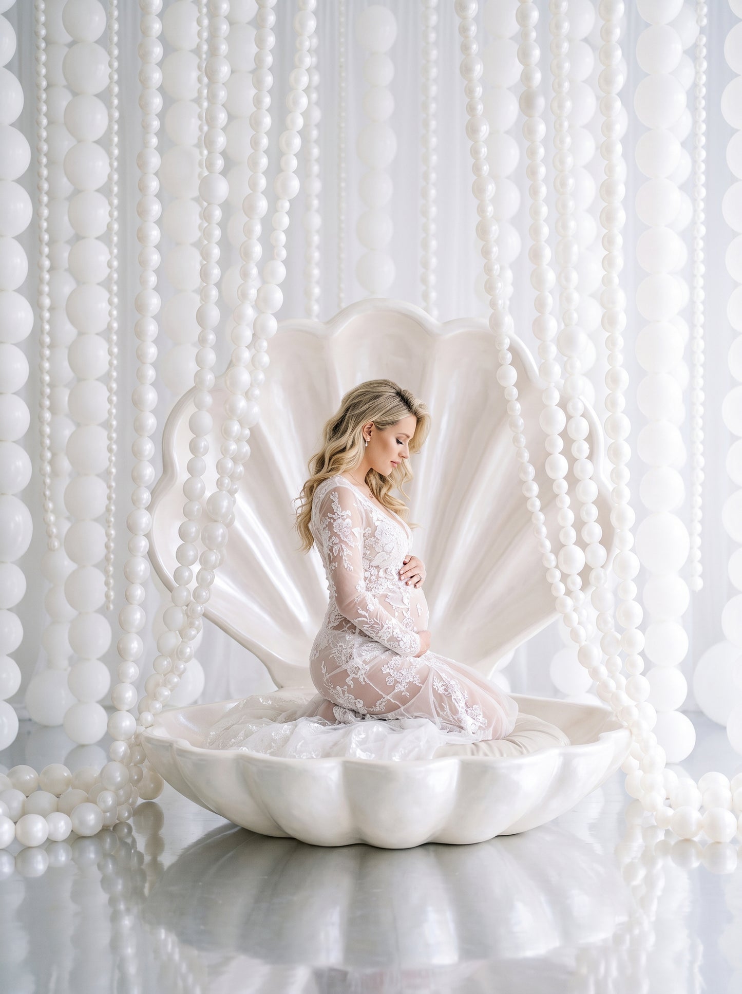 Pearly Shells Digital Backdrop Set
