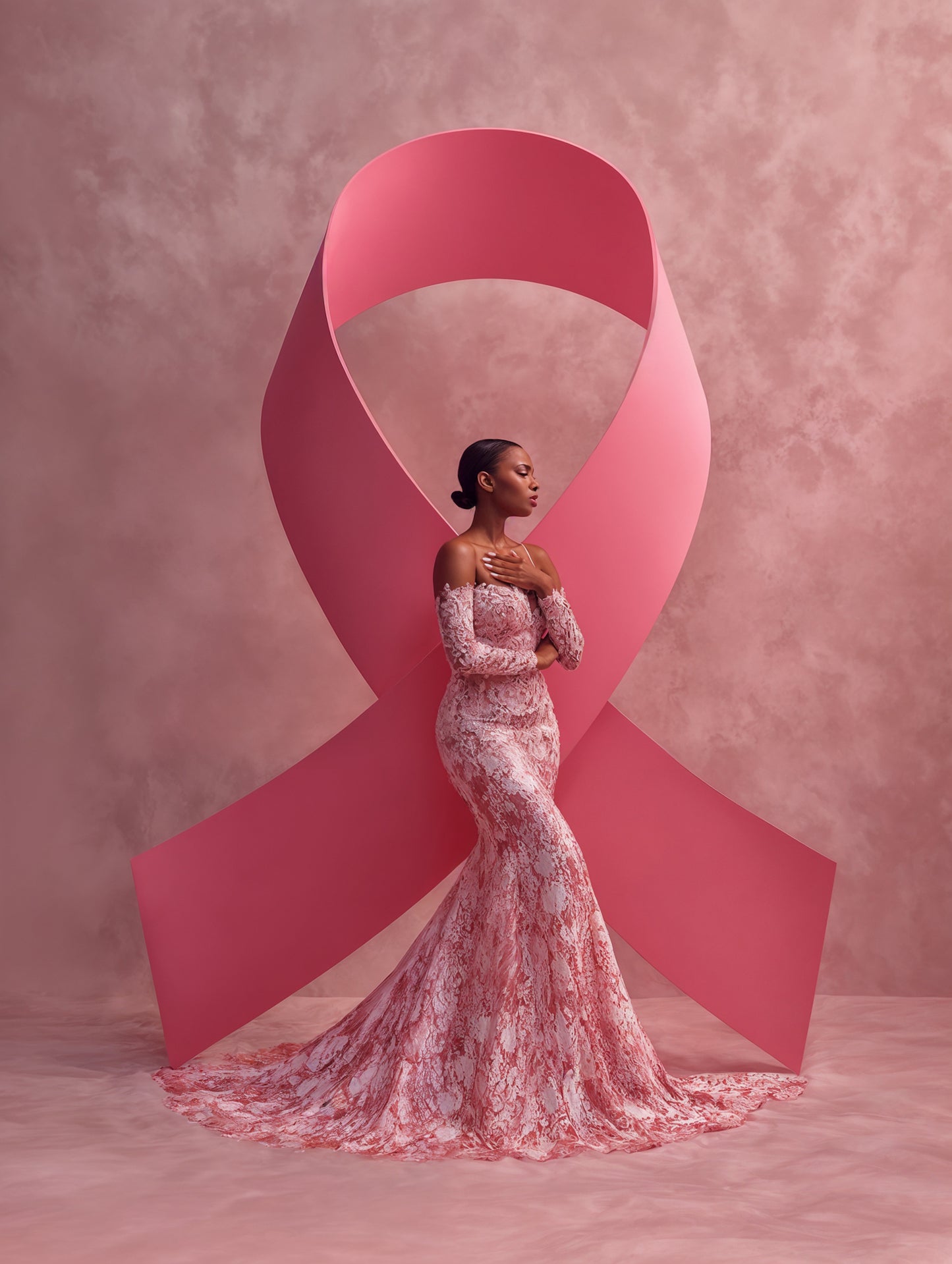Breast Cancer Awareness Digital Backdrop Set