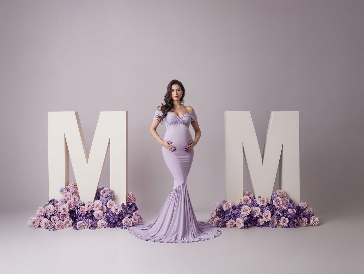 Floral Mom Digital Backdrop Set