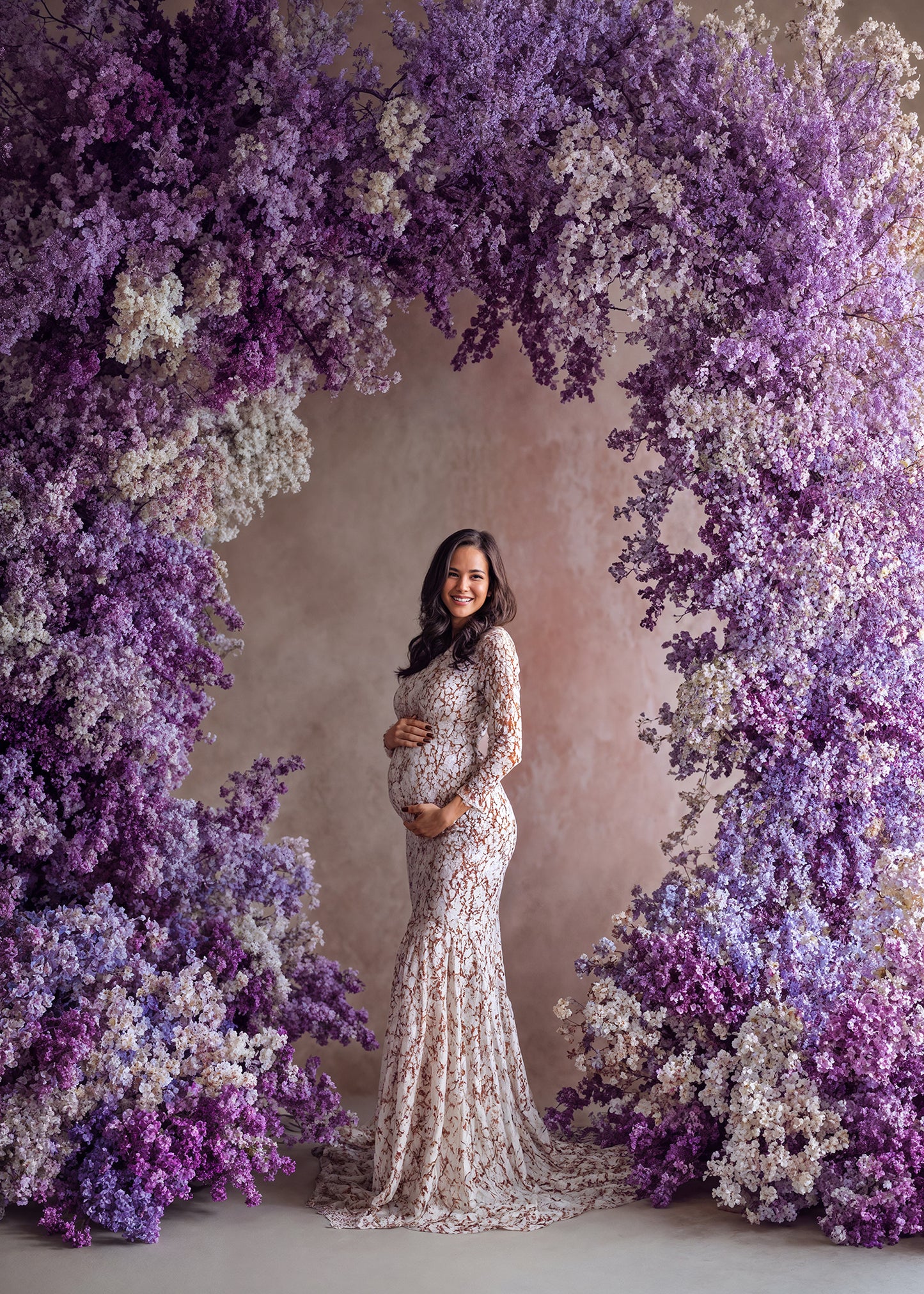 Airy Purple Digital Backdrop Set