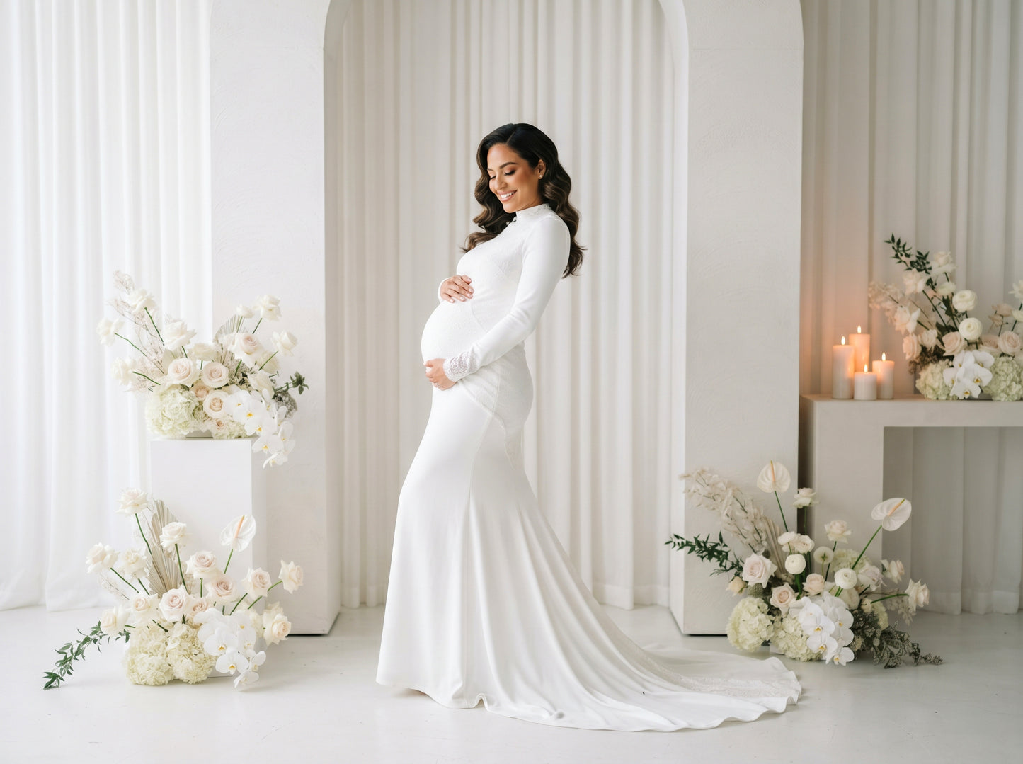 Candle Drapes Digital Backdrop Set