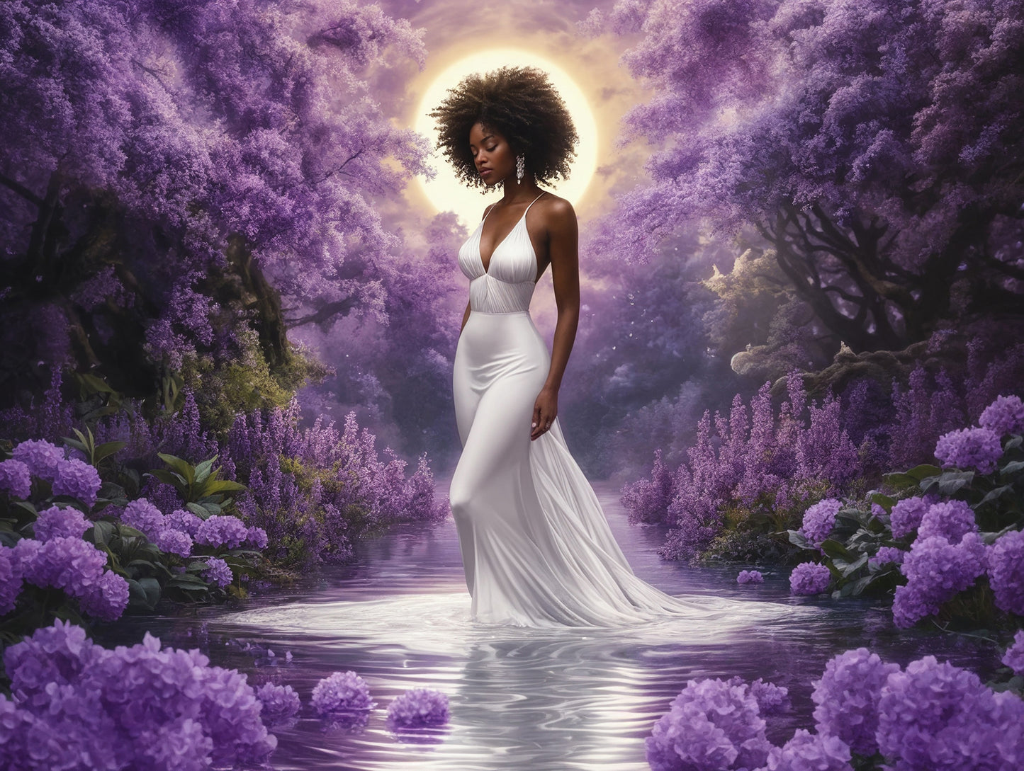 Lilac Water Digital Backdrop Set