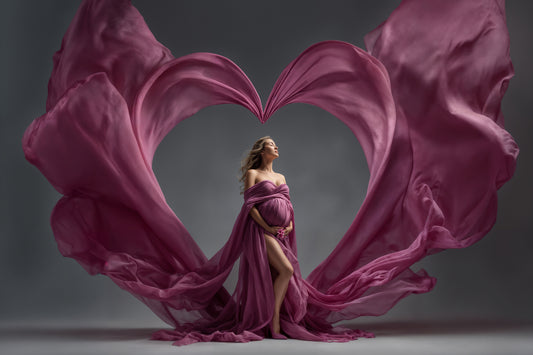 I Heart U Digital Backdrop Set