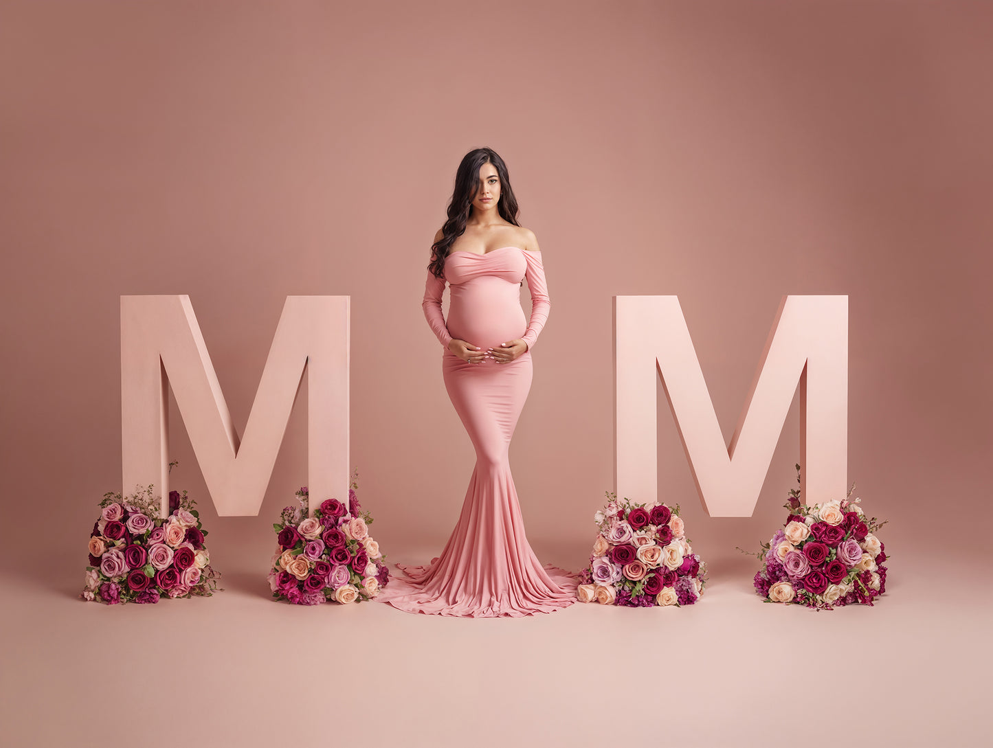 Floral Mom Digital Backdrop Set