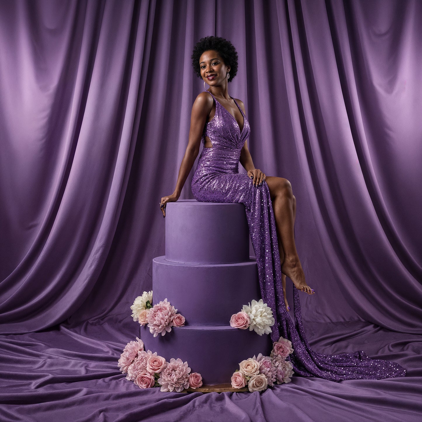 Cake Topper Digital Backdrop Set