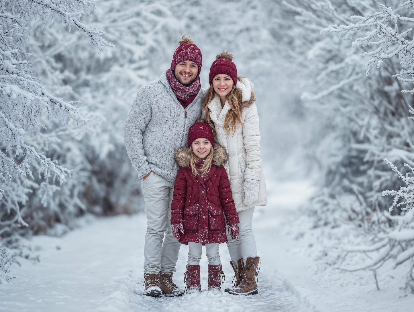 Snowy Days Christmas Digital Backdrops Set