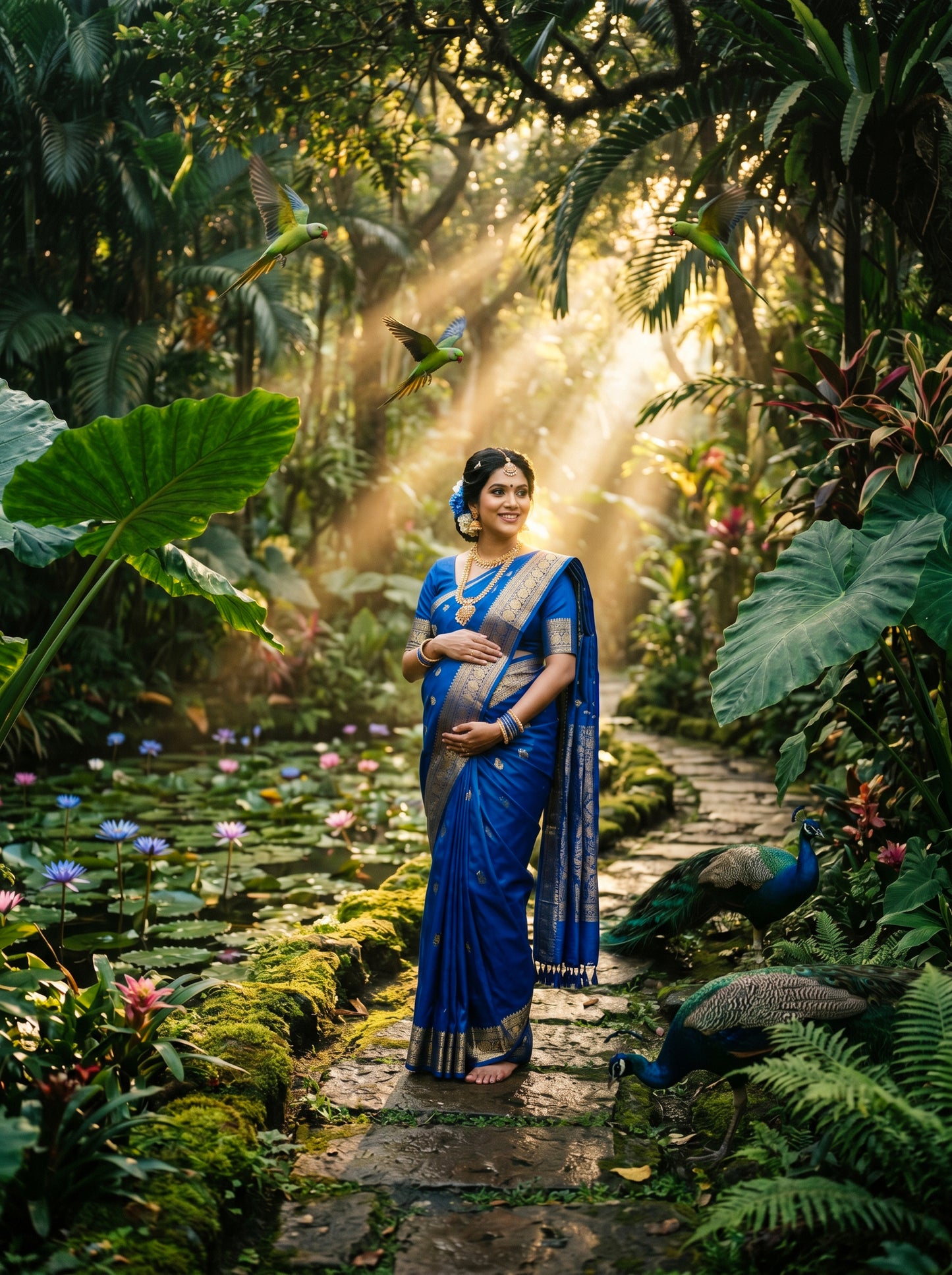 Green Jungle Digital Backdrop Set