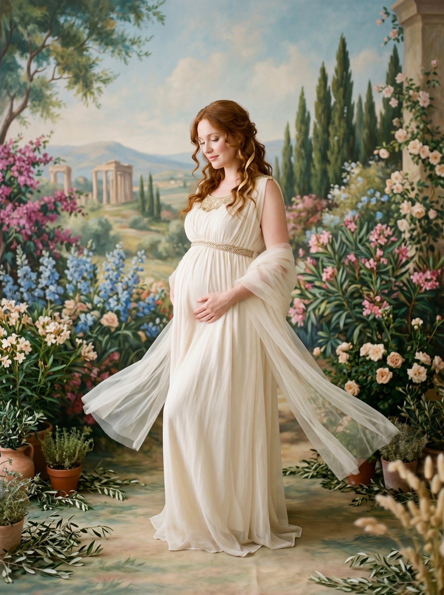 Grecian Landscape Digital Backdrop Set