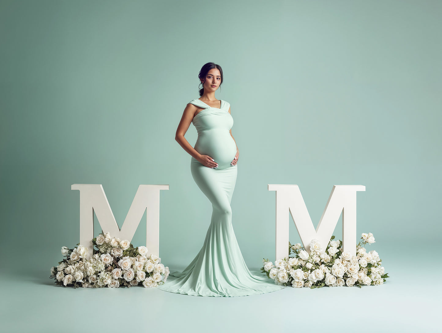 Floral Mom Digital Backdrop Set