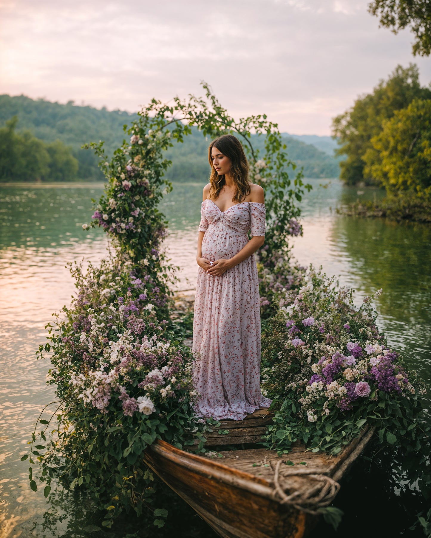 Boat of Roses Digital Backdrop Set