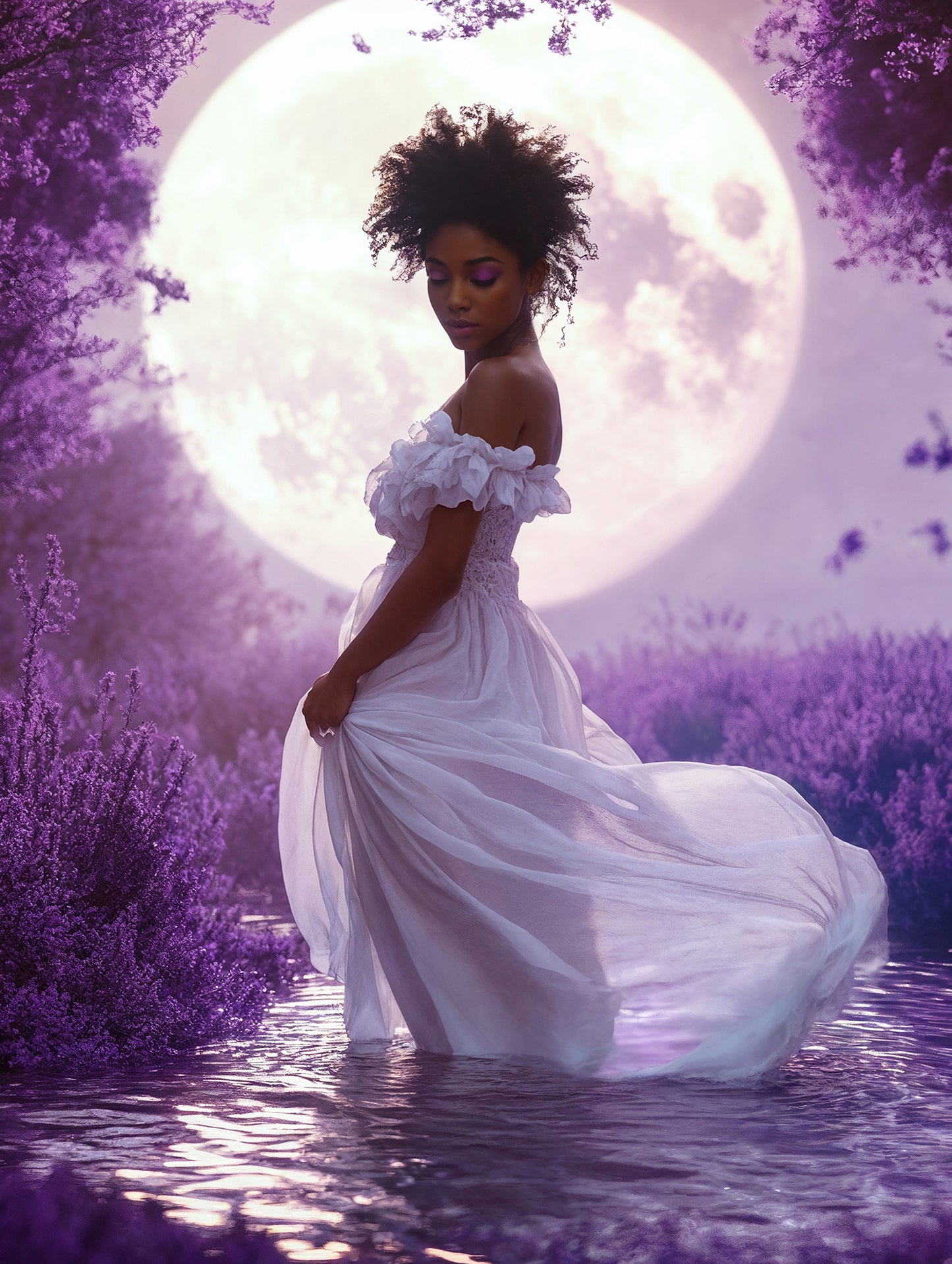 Lilac Water Digital Backdrop Set