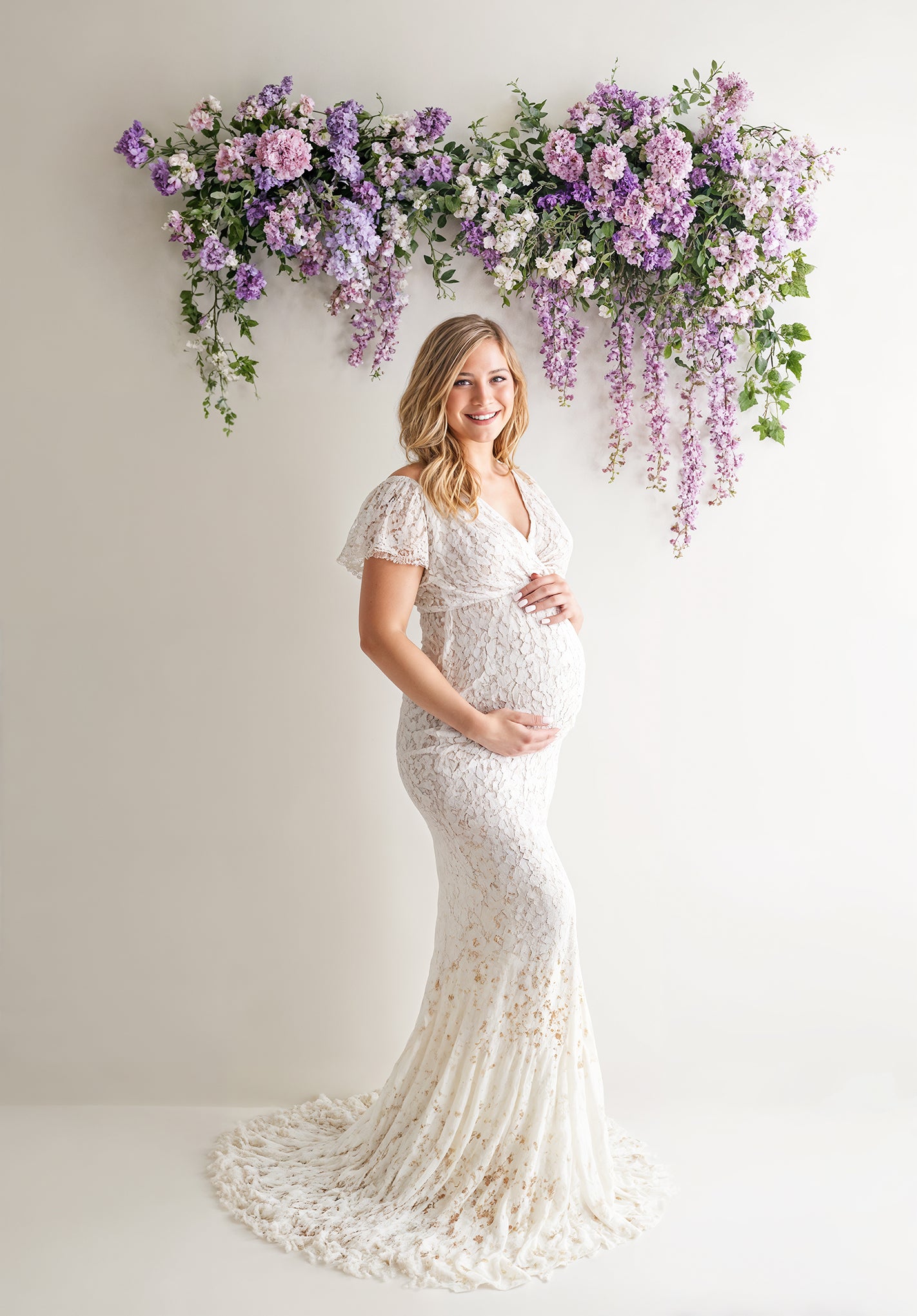 Airy Purple Digital Backdrop Set