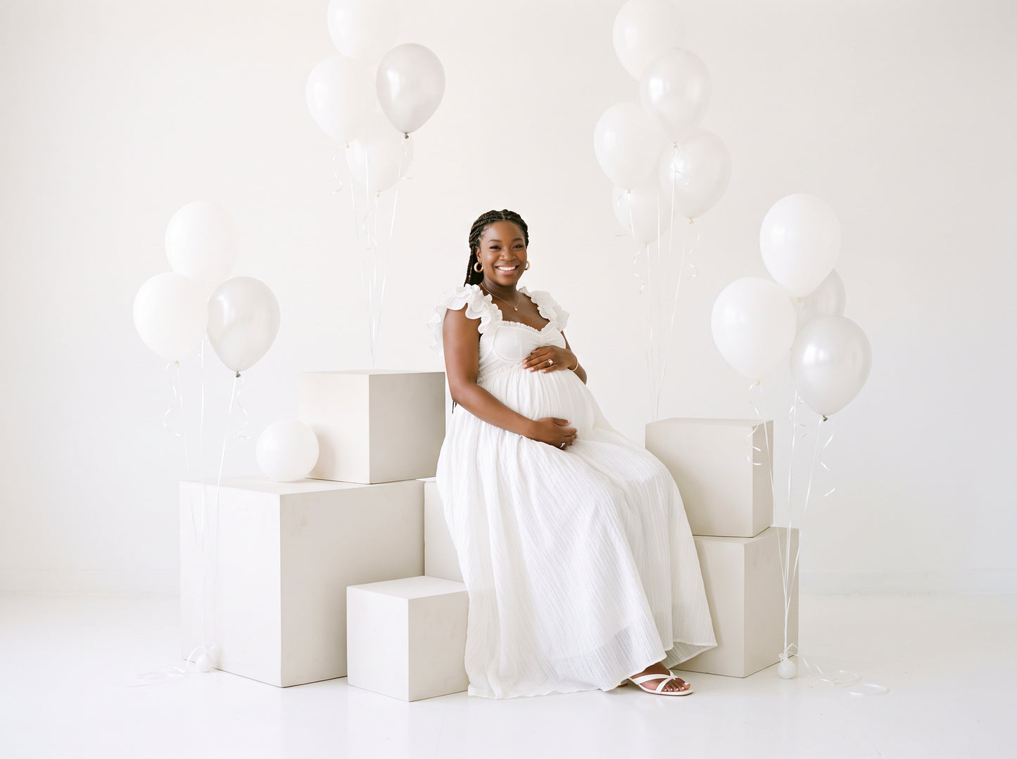 White Cube Digital Backdrop Set