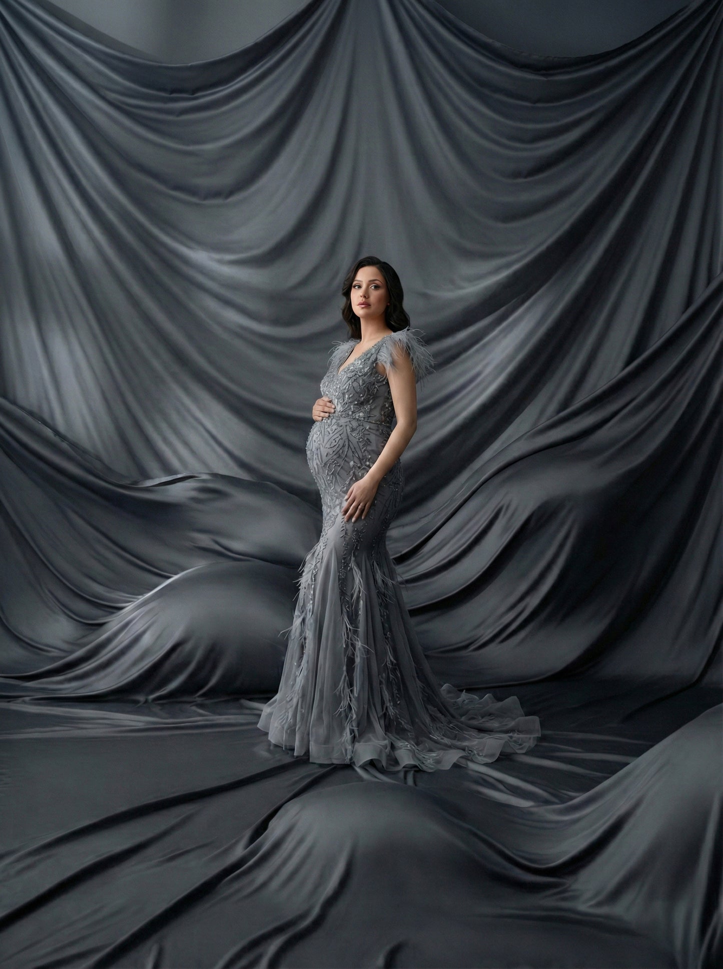 Flowing Vibes Neutrals Digital Backdrop Set