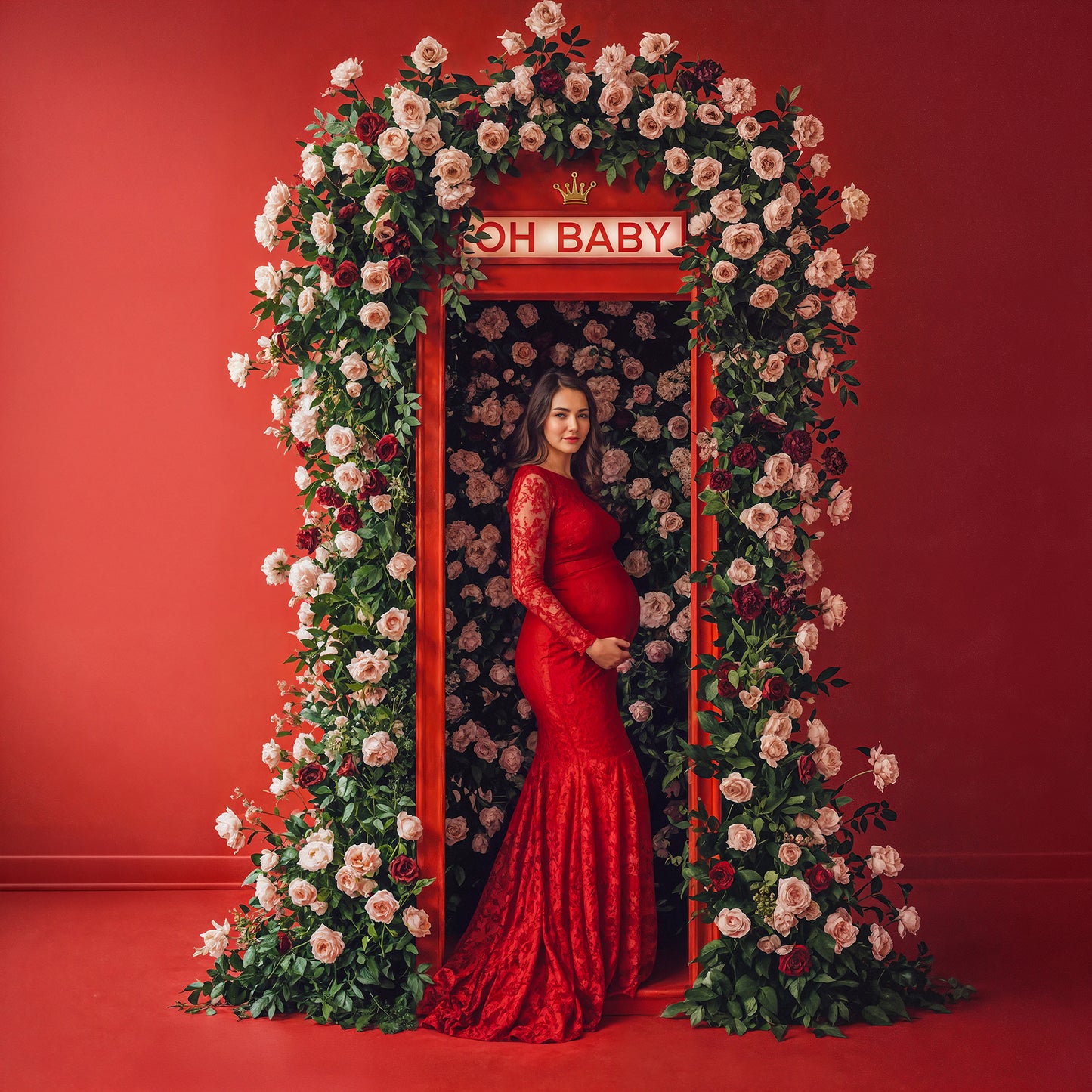 Baby Phone Digital Backdrop Set