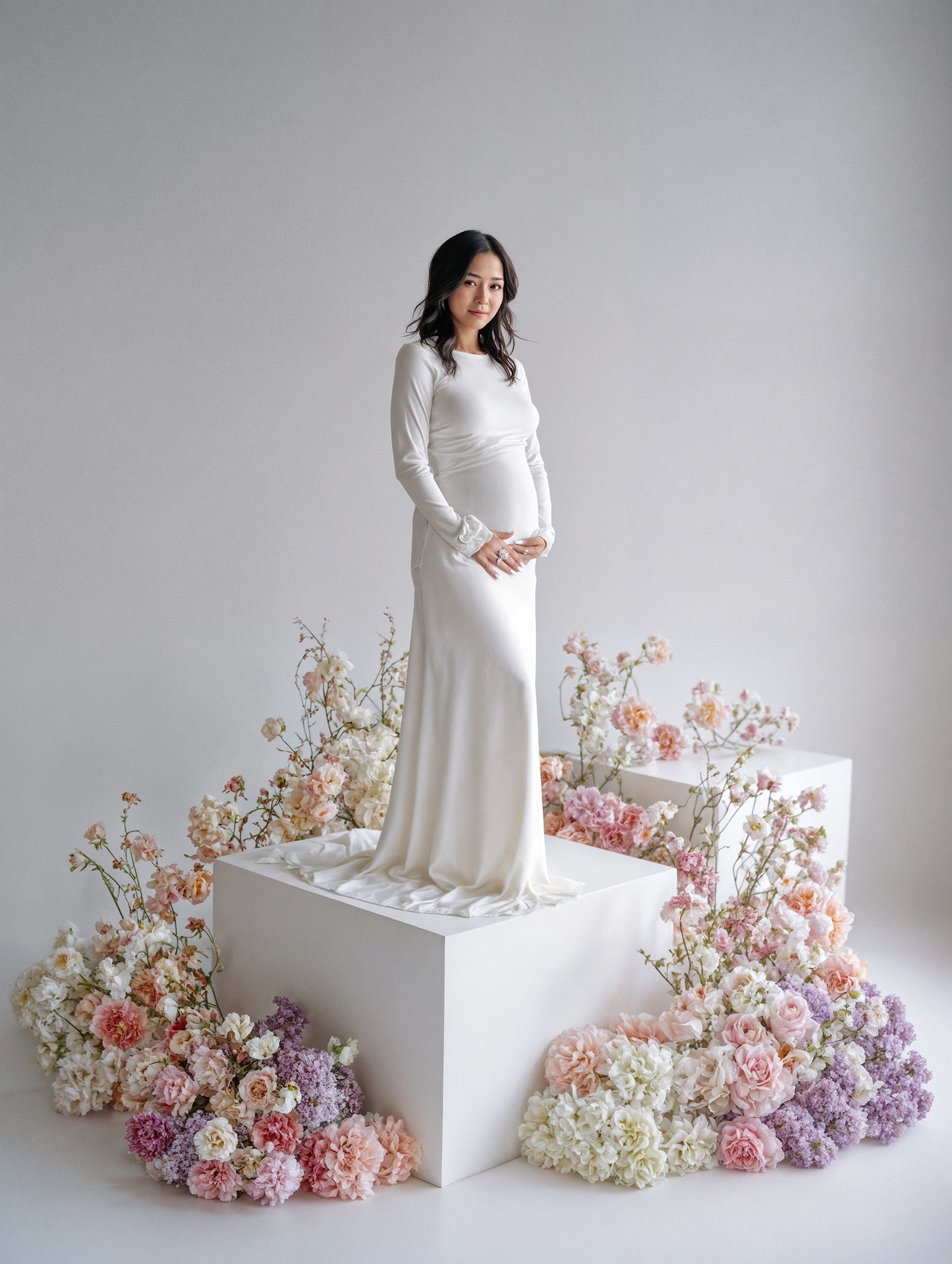 Flower Podiums Digital Backdrop Set