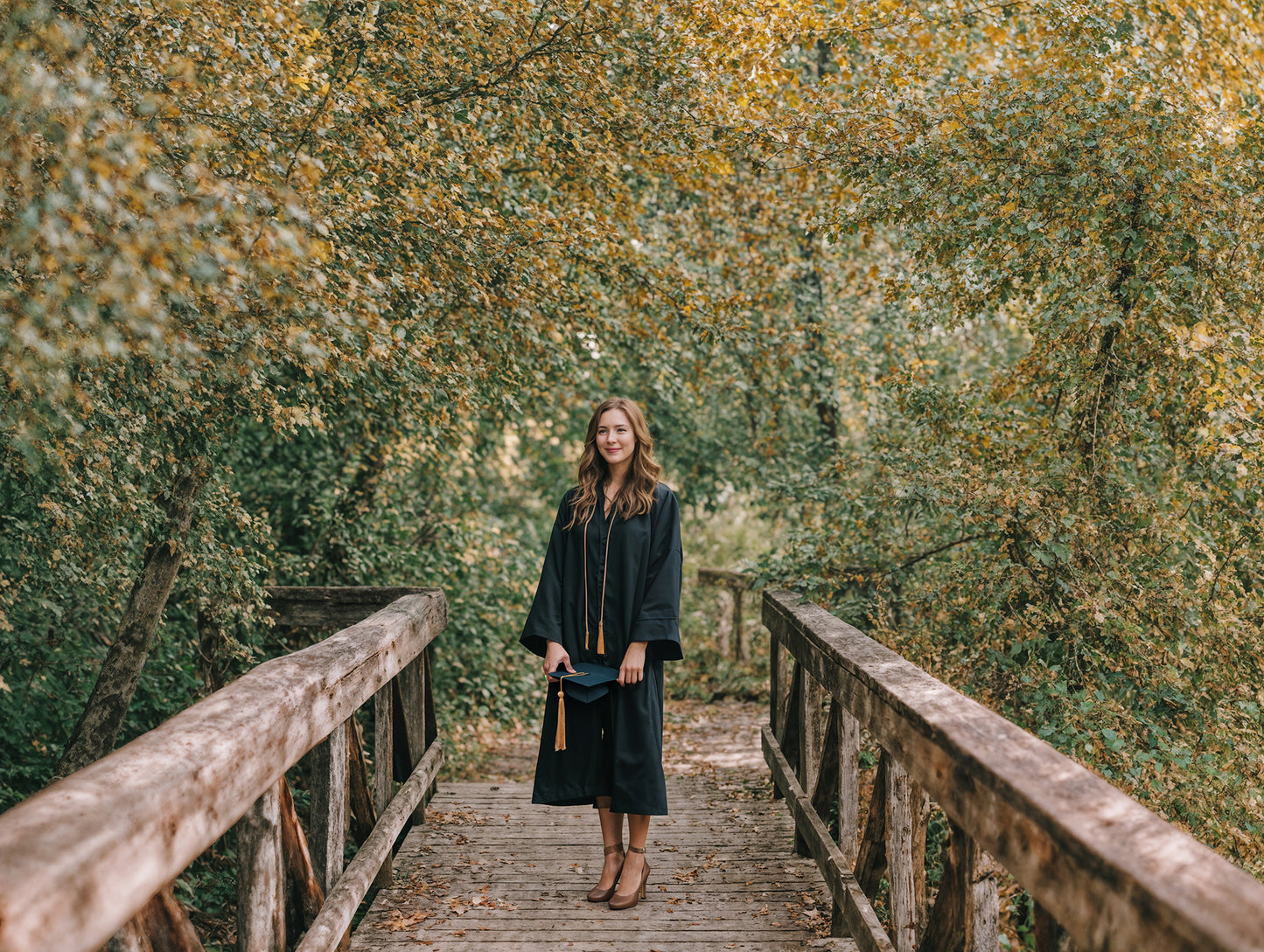 Fall Bridge Digital Backdrop Set