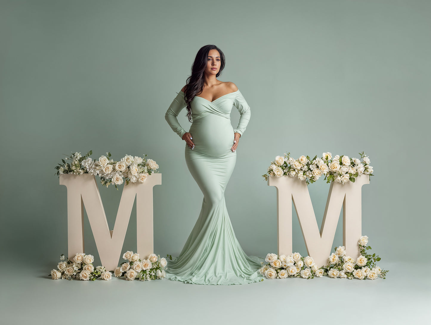 Floral Mom Digital Backdrop Set