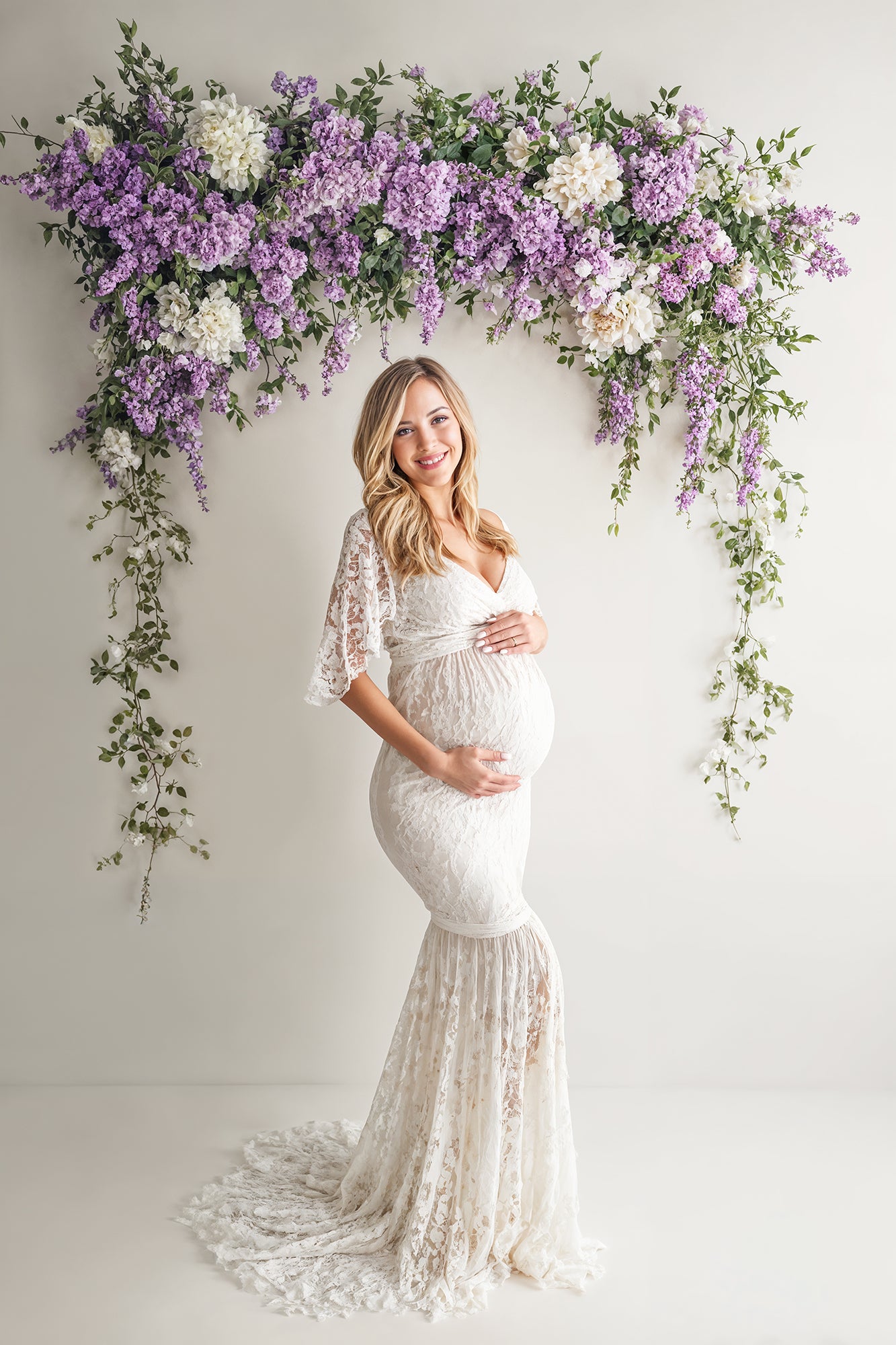 Airy Purple Digital Backdrop Set