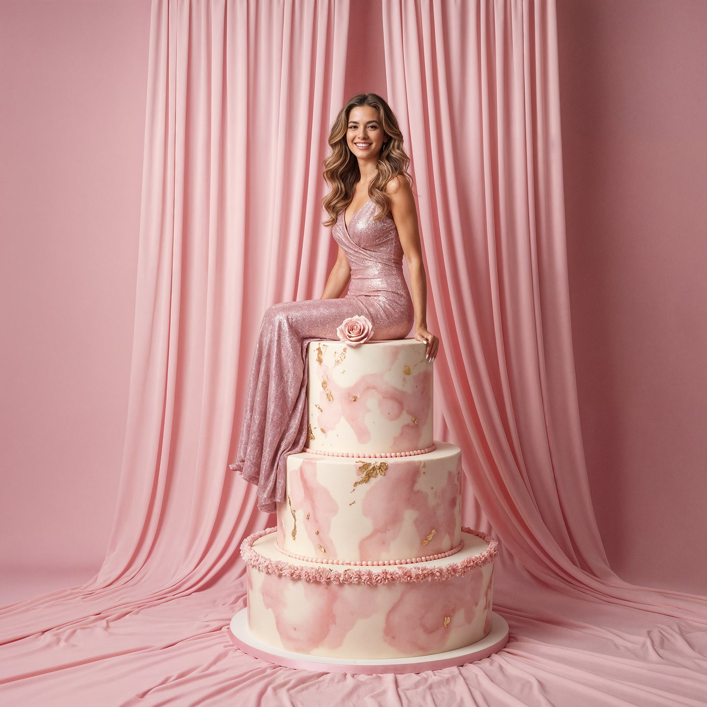 Cake Topper Digital Backdrop Set