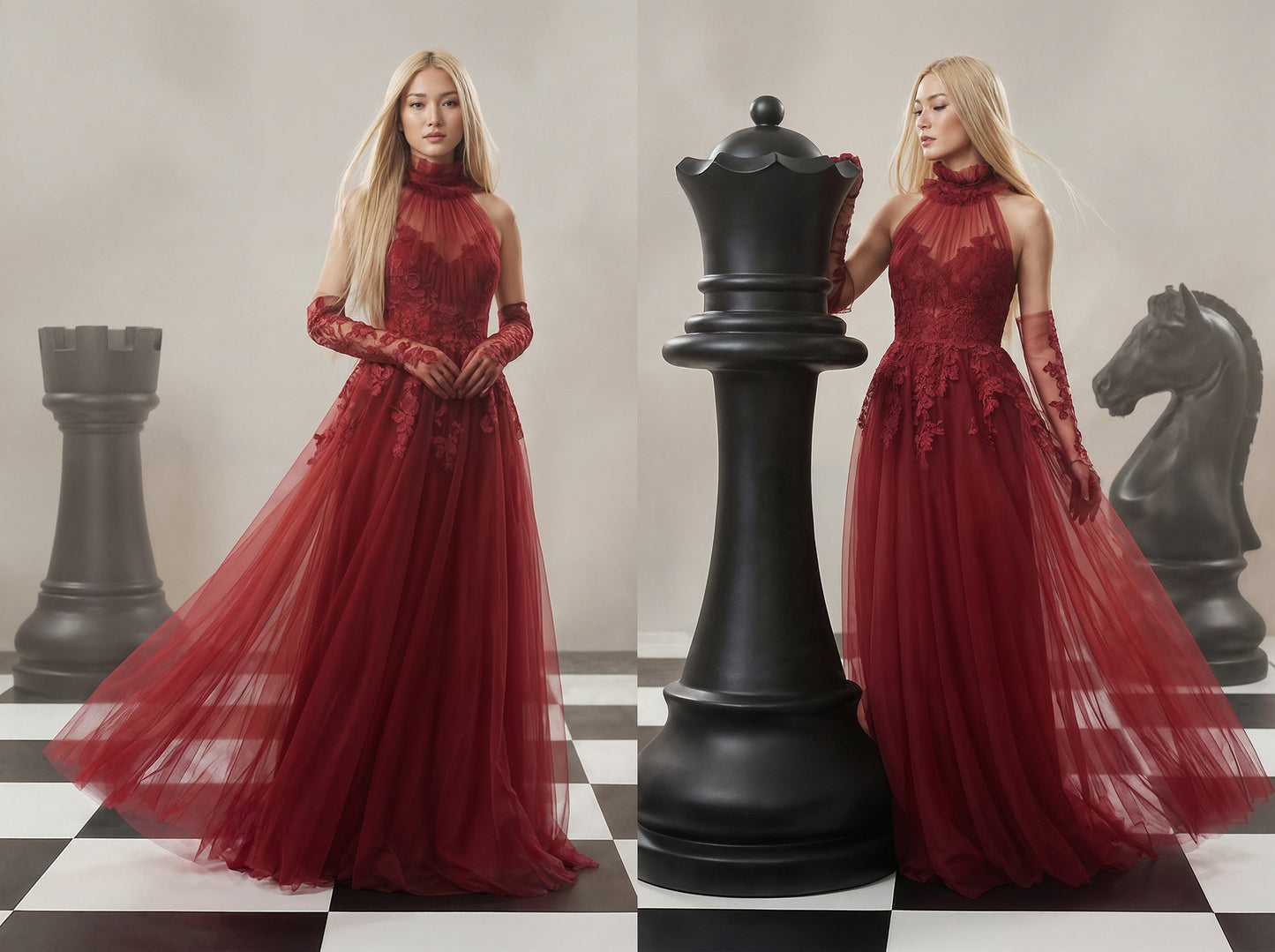 Chess Move Digital Backdrop Set