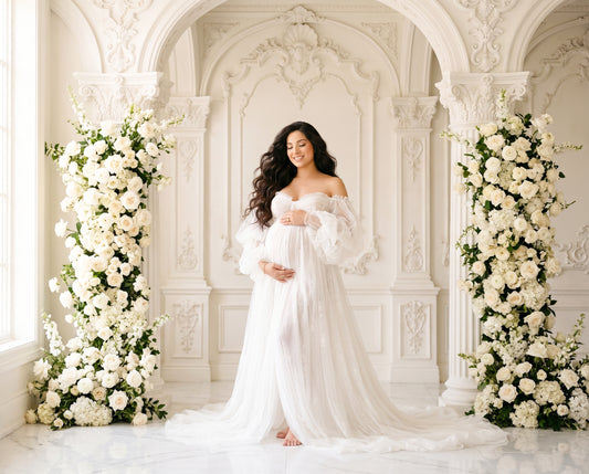 Floral Stone Digital Backdrop Set