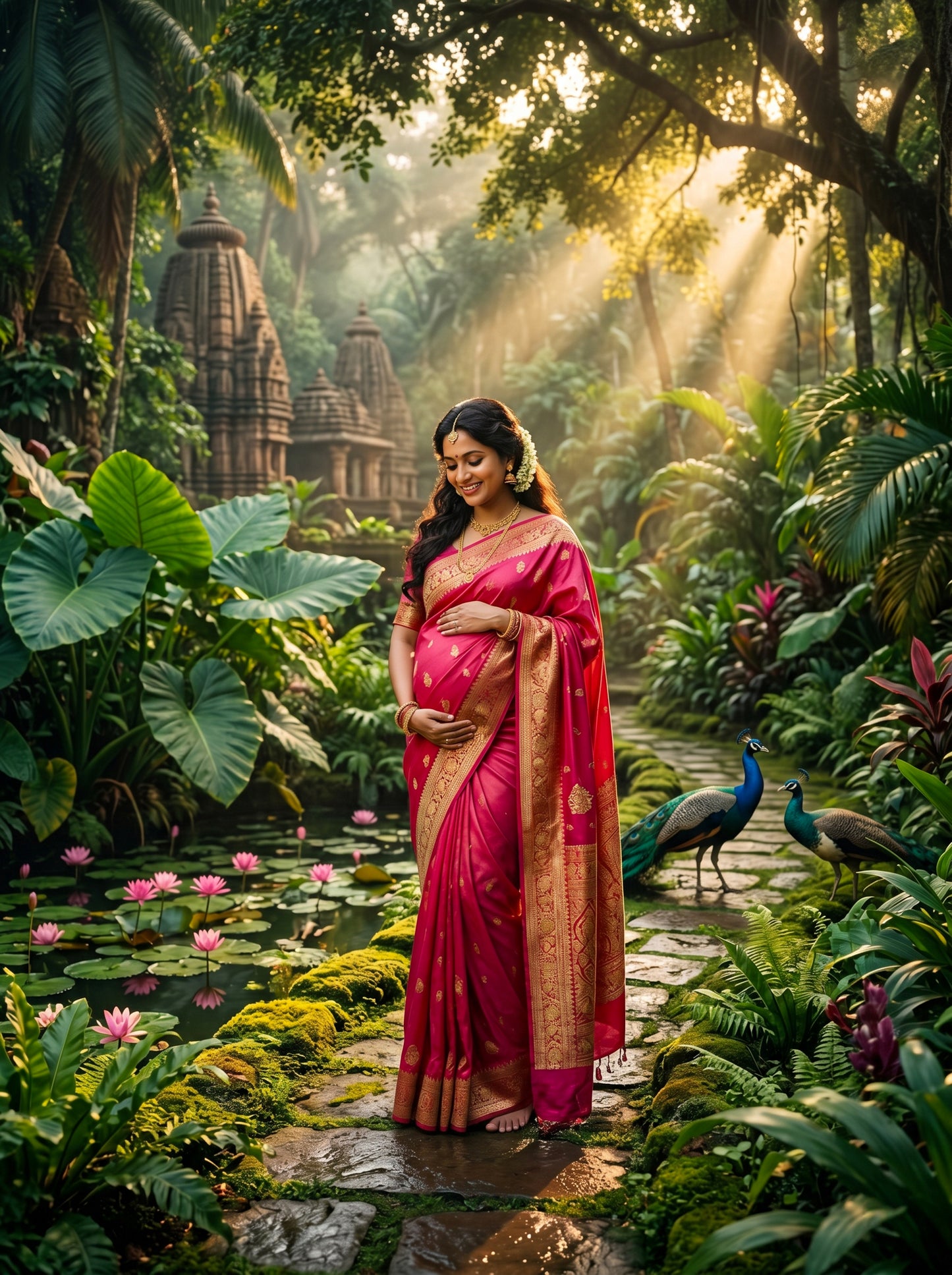 Green Jungle Digital Backdrop Set