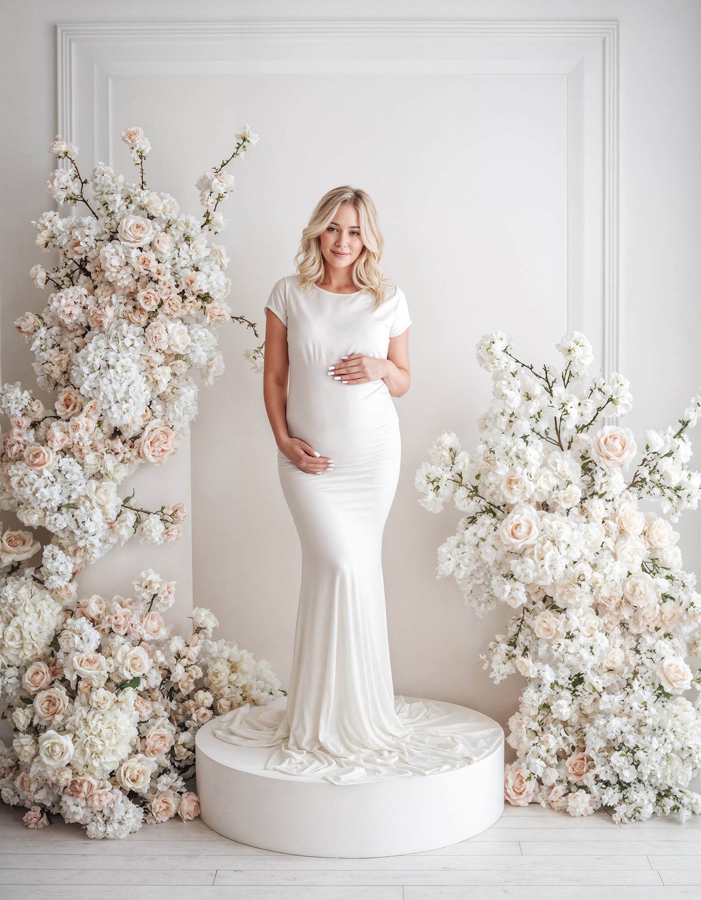 Flower Podiums Digital Backdrop Set