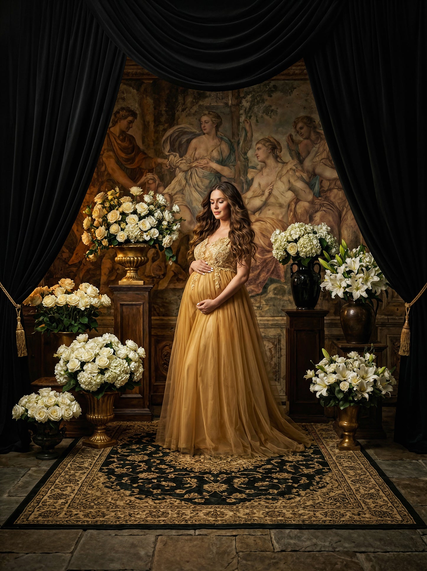 Renaissance Drape Digital Backdrop Set