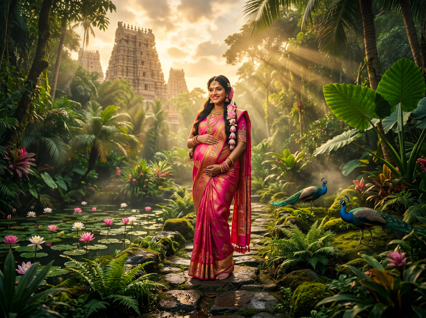 Green Jungle Digital Backdrop Set