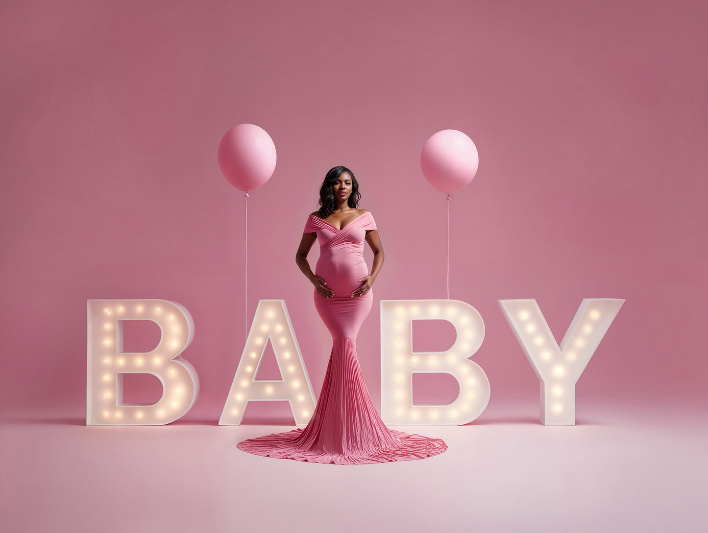 Baby Sign Colors Digital Backdrop Set