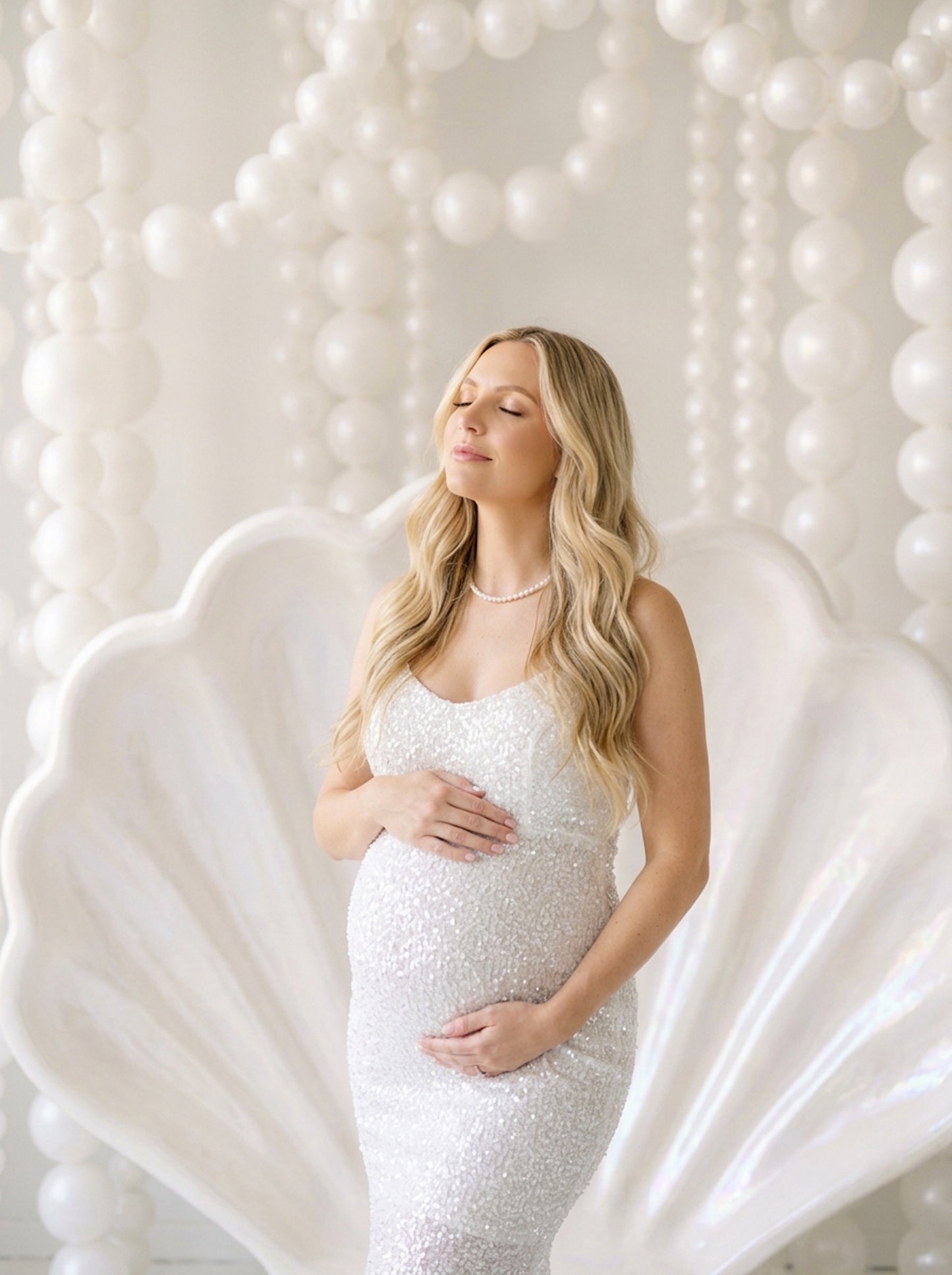 Pearly Shells Digital Backdrop Set